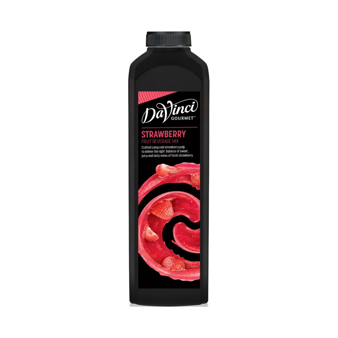 DaVinci Gourmet Strawberry Fruit Mix 1L bottle — wholesale fruit mix for cafés South Africa
